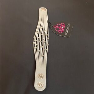 Paparazzi Silver Bracelet with Rhinestone Accents